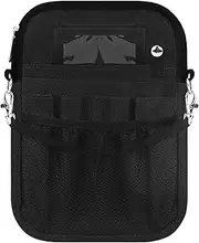 [Generic] Nurse Utility Pouch, Medical Tool Organiser Bag with Shoulder Strap, Black
