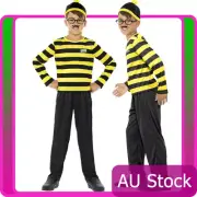 Odlaw Wheres Wally Boys Costume Kids Cartoon Waldo Where's Wally Child Book week