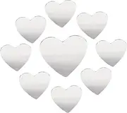Minkissy Mini Heart Shape Mirror Lens Set for DIY Craft 20 Pcs Glass Makeup Compact Mirror Perfect for Accessories