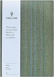 Collins Edge Ruled Notebook, Size A5, Green