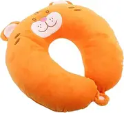 Zerodeko U Shaped Tiger Neck Support Pillow for Travel Lightweight Animal Shape Travel Cushion Versatile Neck Support for Driving Napping and Airplane Comfort