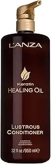 L'ANZA Keratin Healing Oil Shiny Conditioner for Damaged Hair (950 ml), Nourishes, Repairs, Shine & Strength for a Silky Look, Sulphate Free, Paraben Free, Gluten Free, Hair Conditioner