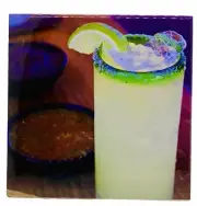 Margarita Drink Ceramic Tile Trivet Coaster Travel Souvenir 4" x 4"
