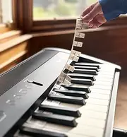Removable Silicone Piano & Keyboard Note Strips – Back to School Music Learning Tool – For Beginners, Teachers and Students - Fits Full 88-Key Keyboards