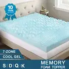 8cm 7-Zone Memory Foam Mattress Topper Bed Cool Gel Underlay Queen King Double