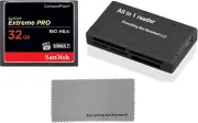 Extreme Pro 32GB Compactflash CF Memory Card Works with Canon EOS 5D Mark II, 7D
