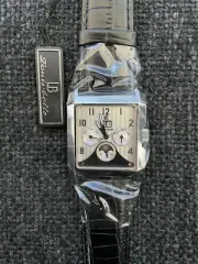 Louis Bolle Seward Automatic Multi-Function Analog Mens Watch Black Leather
