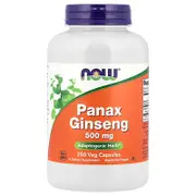 NOW Foods, Panax Ginseng, 500 mg, 250 Veg Capsules