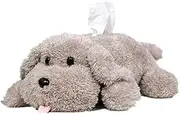 Gyorwst Plush Dog Toy Tissue Holder Cartoon Tissue Cover Paper Holder Napkin Box Paper Storage Box