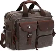 SHENHU Laptop Bag Briefcase, 17.3 Inch Messenger Bag for Men Shoulder Bag for Work Business Travel