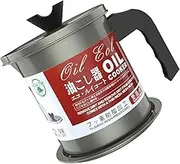 PEPLAYTAL Cooking Oil Strainer Pot Grease Container with Strainer for Filtering Oil Juice and Soup Kitchen Assistant for Oil Storage and Management
