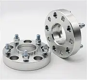 Wivplex Spacers 2pieces PCD 5x114.3 15/20/25/30/35/40mm Hubcentric 67.1mm Aluminum Wheel Spacer Adapter 5 Lug Suit, for Dodge, Universal Car Shims Plate Car Wheel Spacer(Black 15mm)
