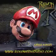 Super Mario bros latex mask / Nintendo 64 / video games / super Nintendo