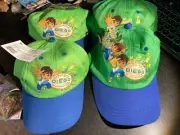LOT OF 4 NEW Go Diego Go! Child's Baseball Cap WILD ANIMAL RESCUE Strapback Hat