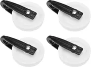 OTOTEC 4Pcs Nylon Clothesline Pulley 2-1/2" Diameter Nylon Pulley Clothes Puller Pulley Rope Wire Outdoor Pulley
