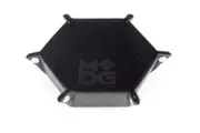 MDG Velvet Fold Up Hexagon Dice Tray - Black