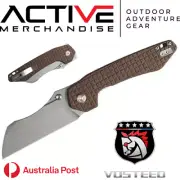 Vosteed Gator - Liner Lock and Brown Micarta Handle
