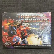 Transformers 40th Anniversary Trading Cards 5-Pack Blaster Box Series 1 Dynamite