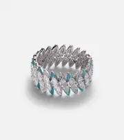 [Kamyen] Kamyen 18kt white gold ring with diamonds N silver