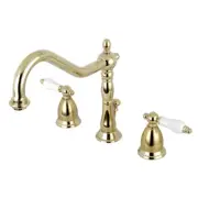 Kingston Brass KS199.PL Heritage 1.2 GPM Widespread Bathroom - Brass