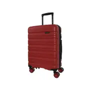 Pierre Cardin 4 Wheel Cabin Hard-Shell Suitcase Travel Luggage 54cm Red