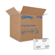 Kleenex C-Fold Paper Towels, 10 1/8 x 13 3/20, White, 150/Pack, 16 Packs/Carton