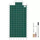 VEVOR Pool Cover Center Step 4.9X9.8m Rectangular Withstands PH Shifts Green