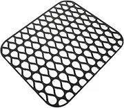 COHEALI Silicone Sink Protector Mat Non Slip Hollow Design for Kitchen Durable Draining Pad for Glassware Sinks Easy to Clean Store