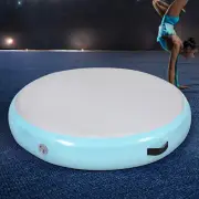 1m Air Track Spot Inflatable Gymnastics Tumbling Mat Round Green Fitness E 2M-MG