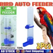 2X 70ML Bird Auto Feeder Accessory Suitable Water Drink Seed All Cage Small Bird