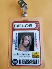 Westworld ID Badge - Armistice prop cosplay costume