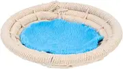 LIGHTAOTAO Cotton Rope Bird Nest for Parrots Handwoven Breeding Nest and Sleeping Mat for Outdoor Bird Environments Rustic Home and Garden Decor