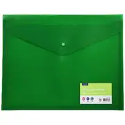 J.Burrows A3 Recycled Button Document Wallet Green