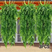 1/3PCS Artificial Hanging Plants Fern Vine Fake Greenery Plant for House Wall Ro