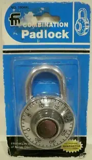 Vintage Franklin Manufacturing Combination Padlock 1504BL