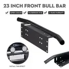 Bumper License Number Plate Holder Bar LED Spot Light Bar Mounting Bracket Frame