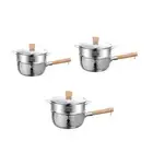 Saucepan with Steamer Non Stick Pan Soup Pot for Indoor Hiking Camping