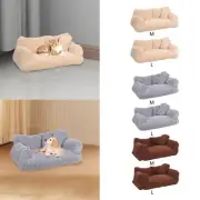 Pet Couch Bed Nonslip Bottom Fashion Plush for Kitty Small Dogs