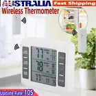 LCD Digital Fridge Thermometer Wireless Audible Alarm Therometer Host +2 Sensor