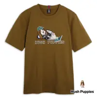 在飛比找momo購物網優惠-【Hush Puppies】男裝 T恤 Q版棒球狗寬鬆短版T