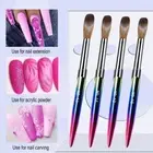 4Pcs/Set Kolinsky Sable Nail Art Brush Set DIY Brushe New Powder Brushes