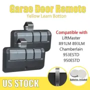 1/2 For 891lm Garage Remote Control Yellow Learn Button Liftmaster 893lm 950estd