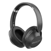 Catzon Bluetooth Headphones Over Ear HiFi Stereo Foldable Headset for Travel-Black