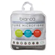 Bianca Relax Right Microfibre All Seasons Quilt 200GSM/350GSM White