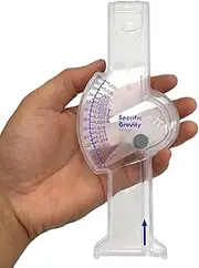 Salt Hydrometer - Salinity Hydrometer for Seawater Aquarium | Salinity Testers for Seawater Fish Tank, Specific Tester Saline Refractometer Hydrometer 通用