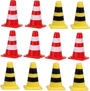 HEALSOPTHY 30pcs Traffic Sign Models Educational Plaything for Role Play Early Learning Roadblock for Kindergarten Teaching and Party Themes