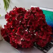 5x Large Hydrangea Flowers Artificial Natural Lifelike Fake Silk Flower Decor