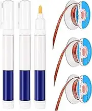 No Clean Soldering Pen and Solder Remover Wick, 0.1 Inch Wide and 59 Inch Long, Solder Braid Wick Liquid Flux for Electronics Welding Repair Tabbing Wire Maintenance