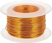 uxcell 20 Gauge / 0.8mm Anodized Aluminum Wire for Jewelry Craft Making, 100 Feet Bendable Flexible Wire for DIY Home Decor Gardening Sculpture, Gold