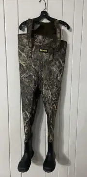 GONEX Neoprene Waders Boot Foot Cleated Breathable Insulated Camo Fishing•